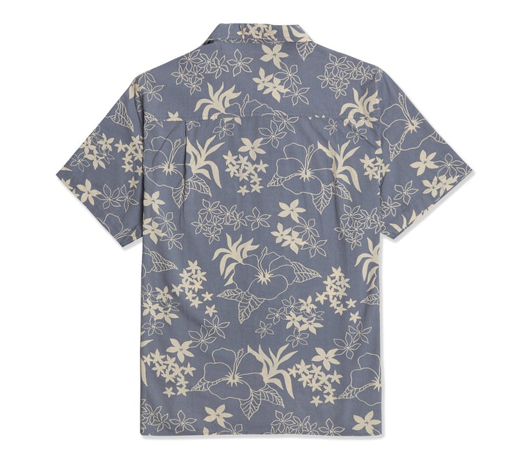 Lanai Aloha Shirt - Steel Blue