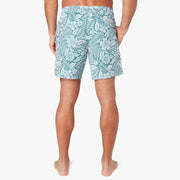 Bayberry Lined Short 7" - Green Floral
