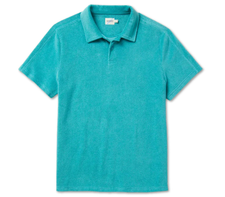 Ravello Terry Polo Baltic Teal – Man Outfitters