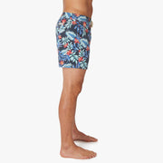 Bungalow Lined Short 5" - Midnight Palms