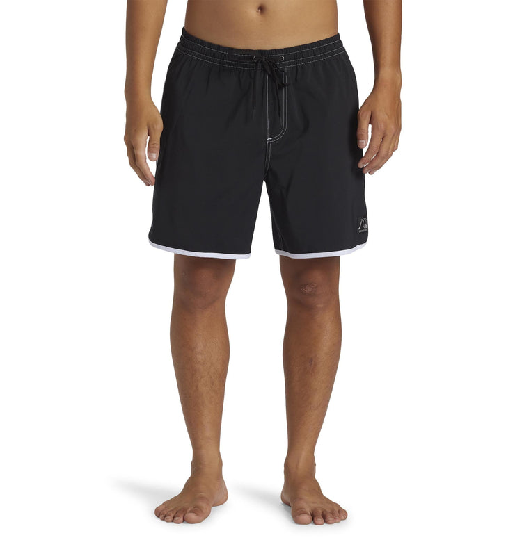 Scallop Hybrid Volley Shorts - Black