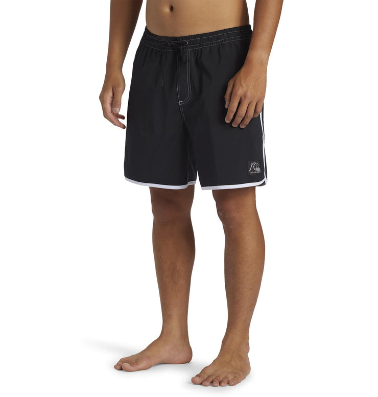 Scallop Hybrid Volley Shorts - Black
