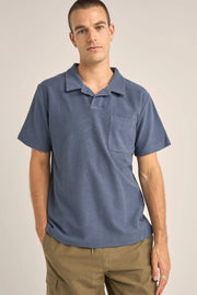 Vintage Terry Polo - Slate Blue