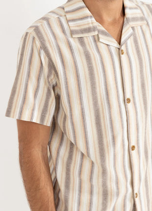 Vacation Shirt - Tobacco Stripe