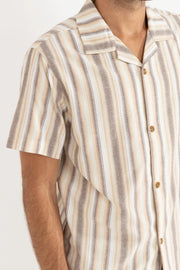 Vacation Shirt - Tobacco Stripe