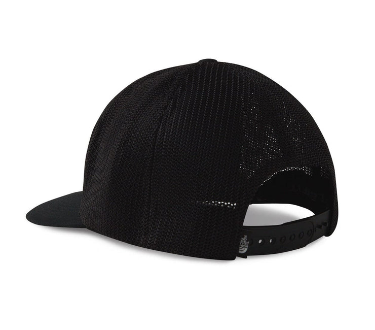 Deep Fit Patch Trucker Hat - Black