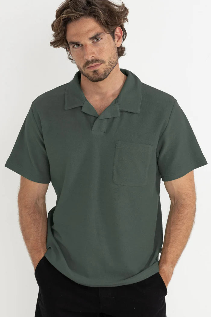 Vintage Terry Polo - Silver Pine