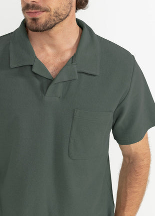 Vintage Terry Polo - Silver Pine