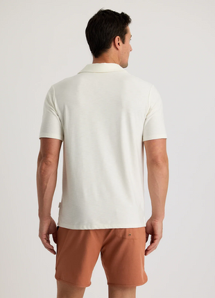 Bamboo Slub Polo - Sea Salt