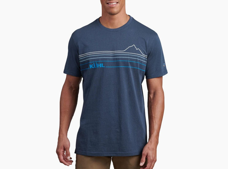 Mountain Lines Tee - Pirate Blue