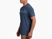 Mountain Lines Tee - Pirate Blue