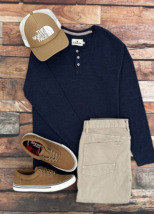 Puremeso Everyday Henley - Navy