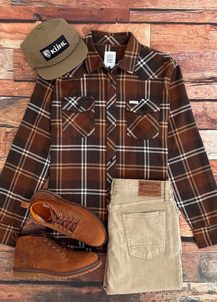 Mountain Shirt - Earth Tan Plaid