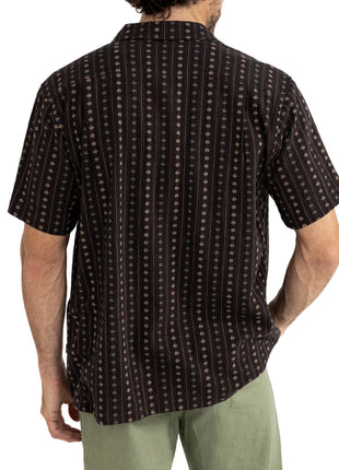 Dakota Stipe Shirt - Dark Umber