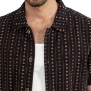 Dakota Stipe Shirt - Dark Umber
