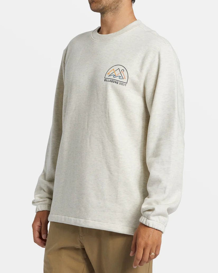 Compass Fleece Crew - Oatmeal Heather