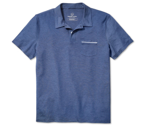 Air Pocket Polo - Vintage Indigo