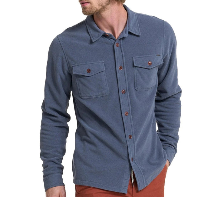 Aspen Shirt Jacket - Azure Heather