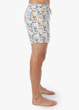 Bungalow Lined Short 5" - Beach Sun Tile