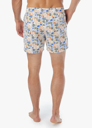 Bungalow Lined Short 5" - Beach Sun Tile