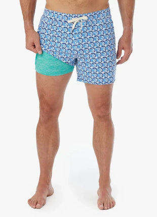 Bungalow Lined Short 5" - Rolling Waves