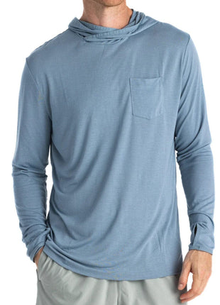 Bamboo Lightweight Hoodie - Blue Fog