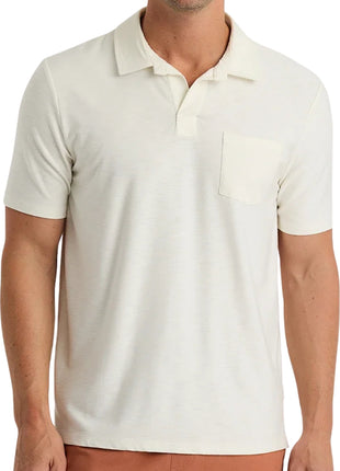 Bamboo Slub Polo - Sea Salt