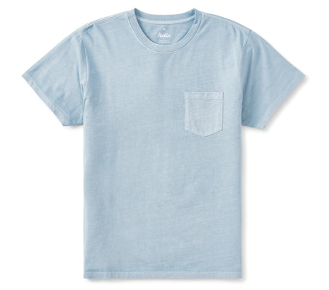 Base Pocket Tee - Airforce Blue Pigment Dye