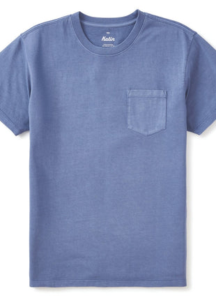 Base Pocket Tee - Blue Pigment Dye