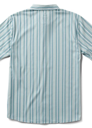 Bless Up Breathable Stretch Shirt - Dusty Blue Stripe