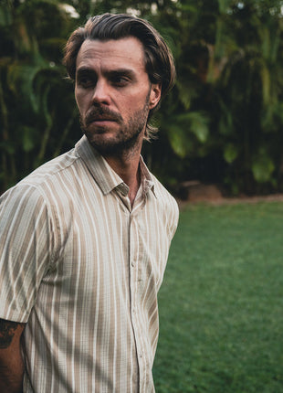 Bless Up Breathable Stretch Shirt - Beige