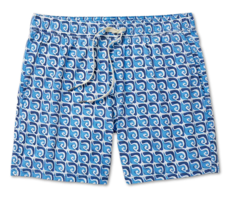 Bungalow Lined Short 5" - Rolling Waves