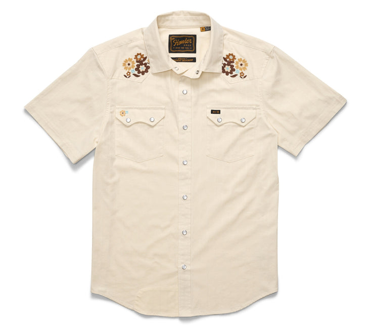 Crosscut Deluxe Snapshirt - Flower Power