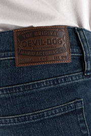 Devil Dog Stretch Denim - Indigo Medium Wash