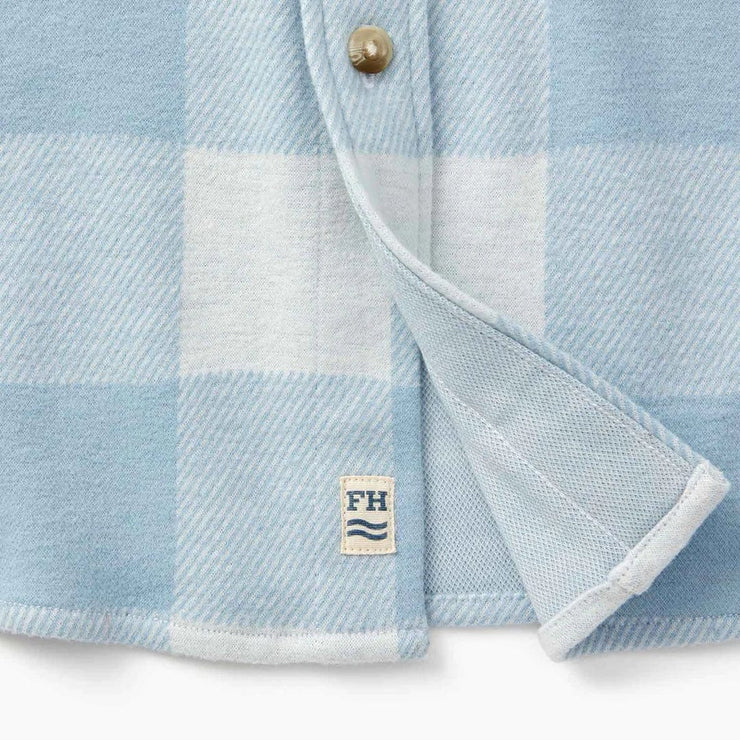 Dunewood Ultra Stretch Flannel - Light Blue Buffalo Check