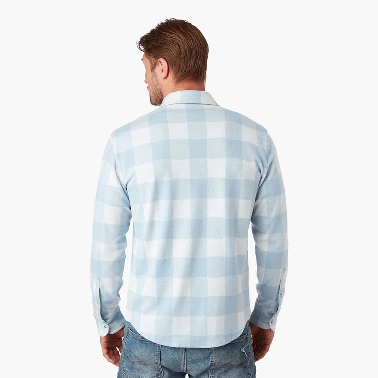 Dunewood Ultra Stretch Flannel - Light Blue Buffalo Check