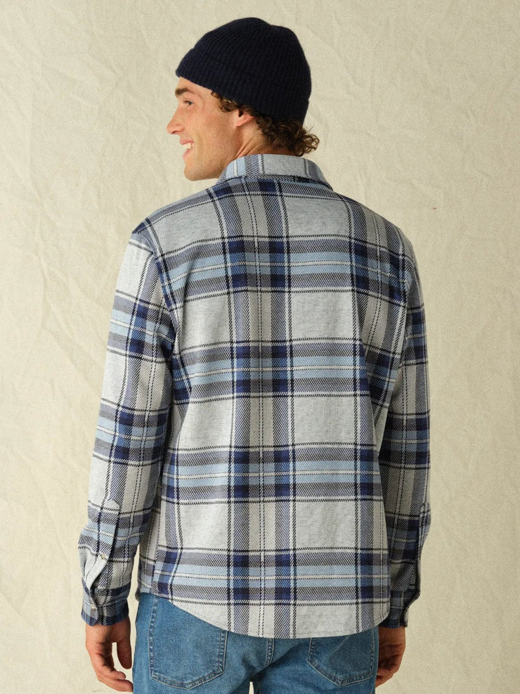 Dunewood Ultra Stretch Flannel - Big Surf Blue Plaid