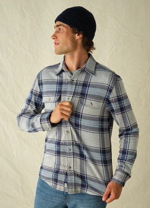 Dunewood Ultra Stretch Flannel - Big Surf Blue Plaid