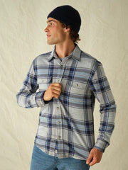 Dunewood Ultra Stretch Flannel - Big Surf Blue Plaid