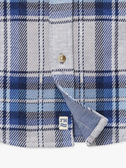 Dunewood Ultra Stretch Flannel - Big Surf Blue Plaid