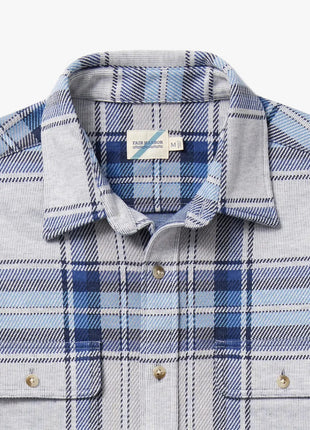 Dunewood Ultra Stretch Flannel - Big Surf Blue Plaid