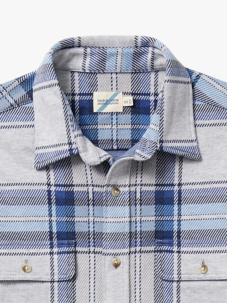 Dunewood Ultra Stretch Flannel - Big Surf Blue Plaid