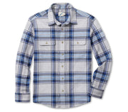 Dunewood Ultra Stretch Flannel - Big Surf Blue Plaid