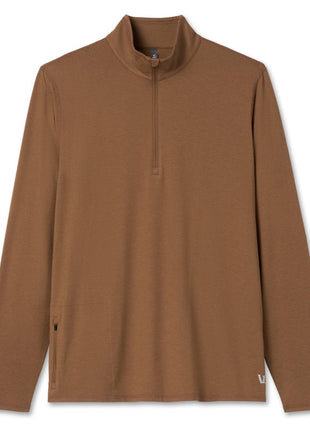 Ease Performance 1/2 Zip 2.0 - Pecan Heather