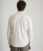 Stretch Selvage LS Shirt - Grey Stripe