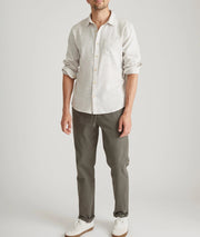 Stretch Selvage LS Shirt - Grey Stripe