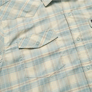 H Bar B Tech Shirt - Pool Plaid