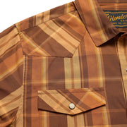 H Bar B Snap Shirt - Adobe Plaid