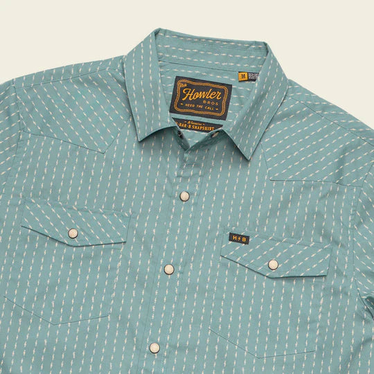 H Bar B Snap Shirt - Smoke Blue