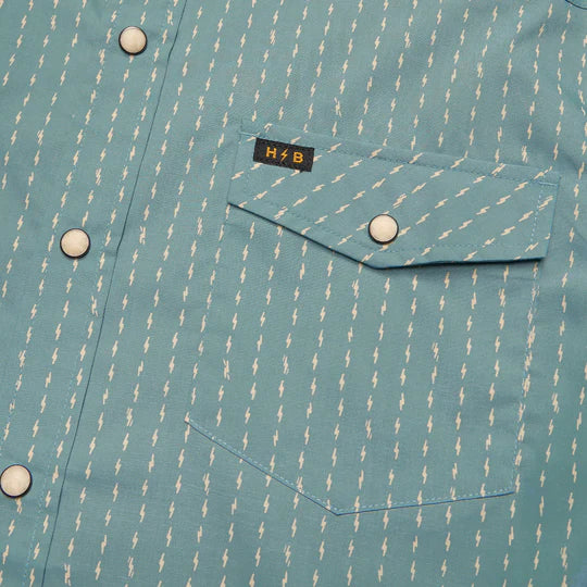 H Bar B Snap Shirt - Smoke Blue